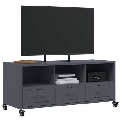 Mobile TV Antracite 100,5x39x43,5 cm Acciaio