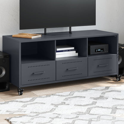 Mobile TV Antracite 100,5x39x43,5 cm Acciaio