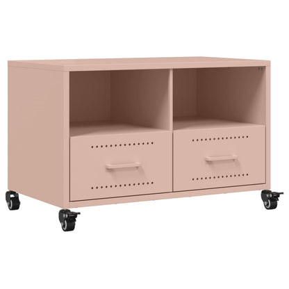 Mobile TV Rosa 68x39x43,5cm in Acciaio Laminato a Freddo