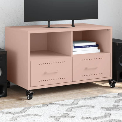 Mobile TV Rosa 68x39x43,5cm in Acciaio Laminato a Freddo