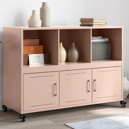 Credenza Rosa 100,5x39x72 cm in Acciaio