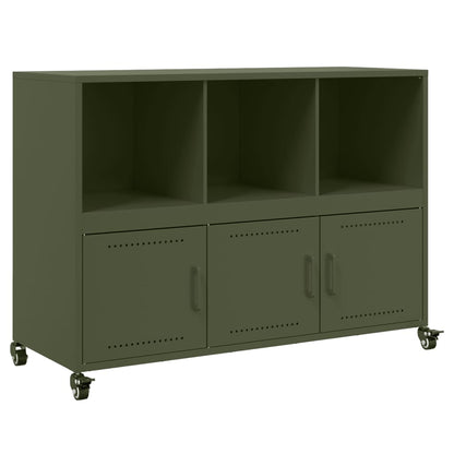 Credenza Verde Oliva 100,5x39x72 cm in Acciaio