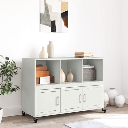 Credenza Bianca 100,5x39x72 cm in Acciaio