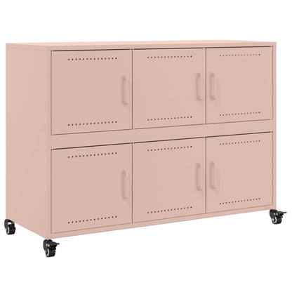Credenza Rosa 100,5x39x72 cm in Acciaio