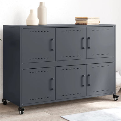 Credenza Antracite 100,5x39x72 cm in Acciaio