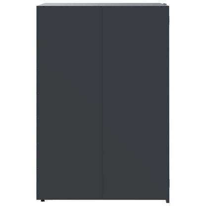 Contenitore per Bidoni della Spazzatura Singolo Antracite 69x79x117 cm Acciaio