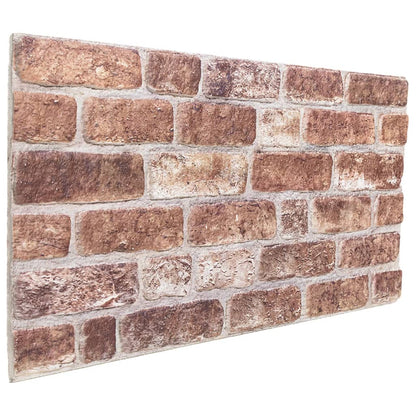 Pannelli Murali 3D 10 pz Marrone 100x50 cm EPS