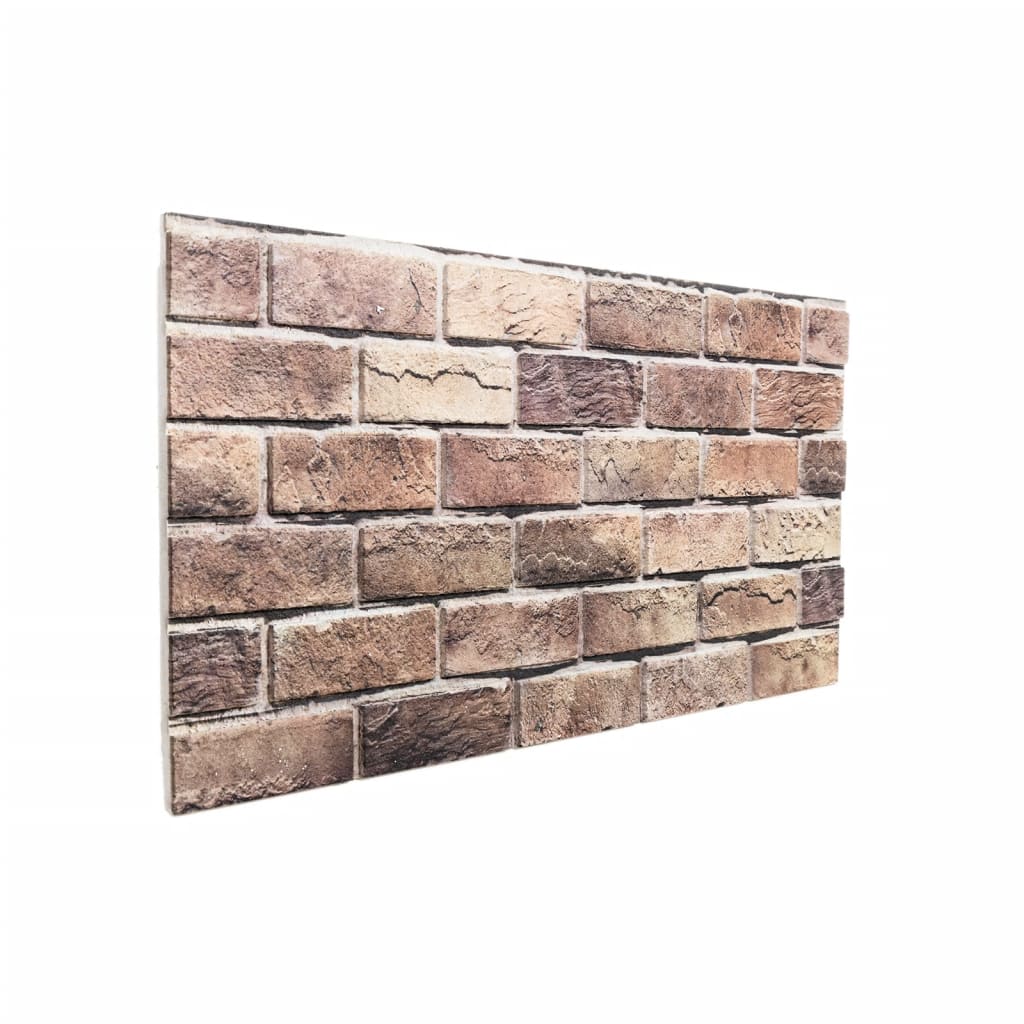 Pannelli Murali 3D 10 pz Marrone 100x50 cm EPS