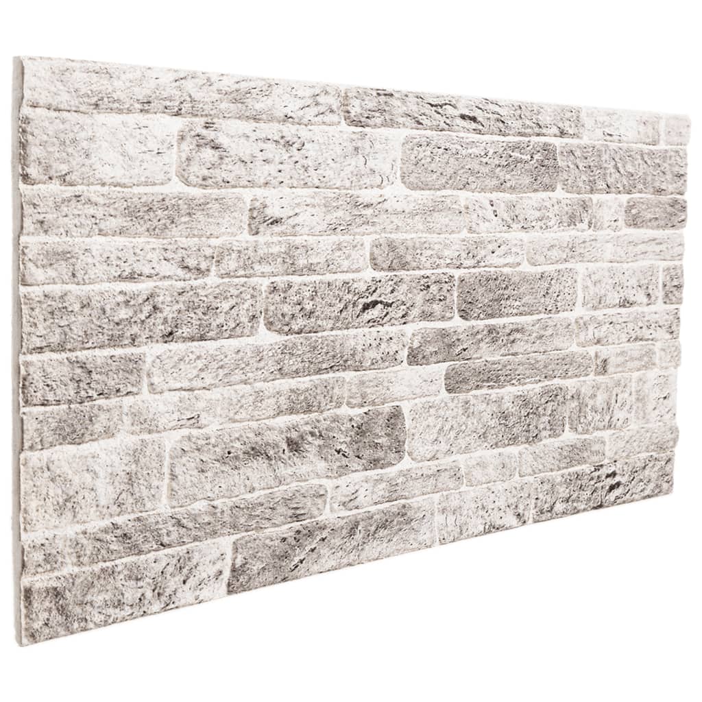 Pannelli Murali 3D 10 pz Grigio Chiaro 100x50 cm EPS