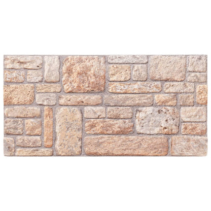 Pannelli Murali 3D 10 pz Marrone 100x50 cm EPS