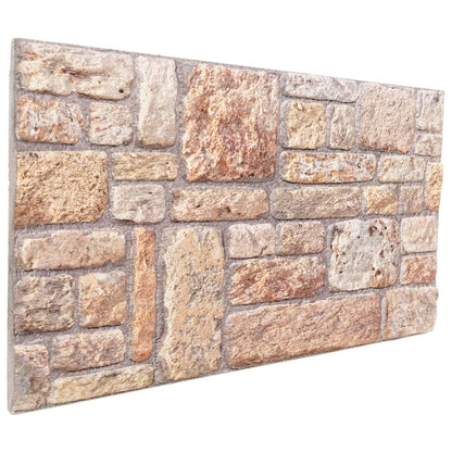 Pannelli Murali 3D 10 pz Marrone 100x50 cm EPS