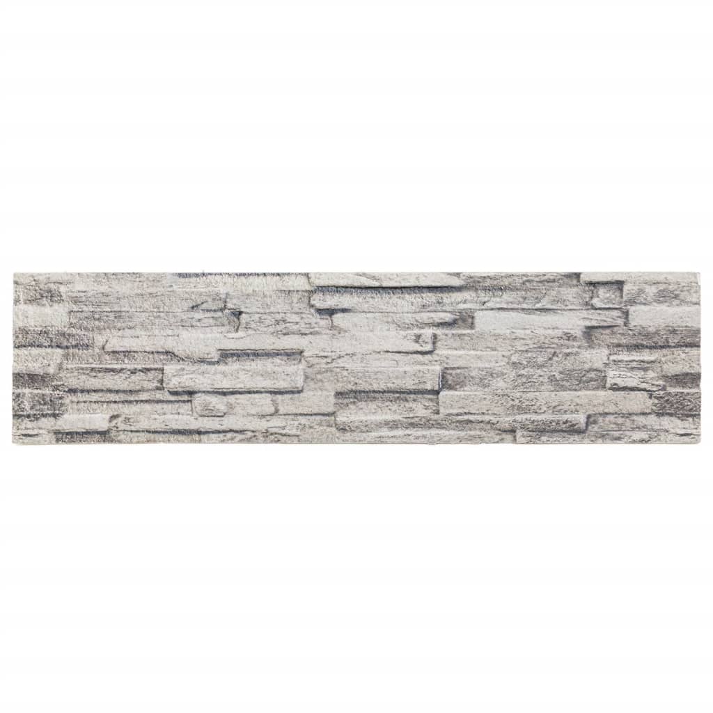 Pannelli Murali 3D 14 pz Grigio Chiaro 100x25 cm EPS