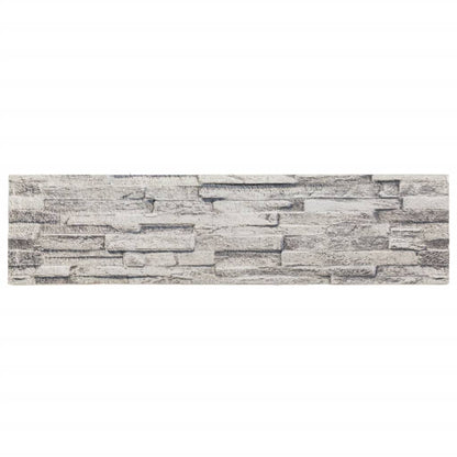 Pannelli Murali 3D 14 pz Grigio Chiaro 100x25 cm EPS
