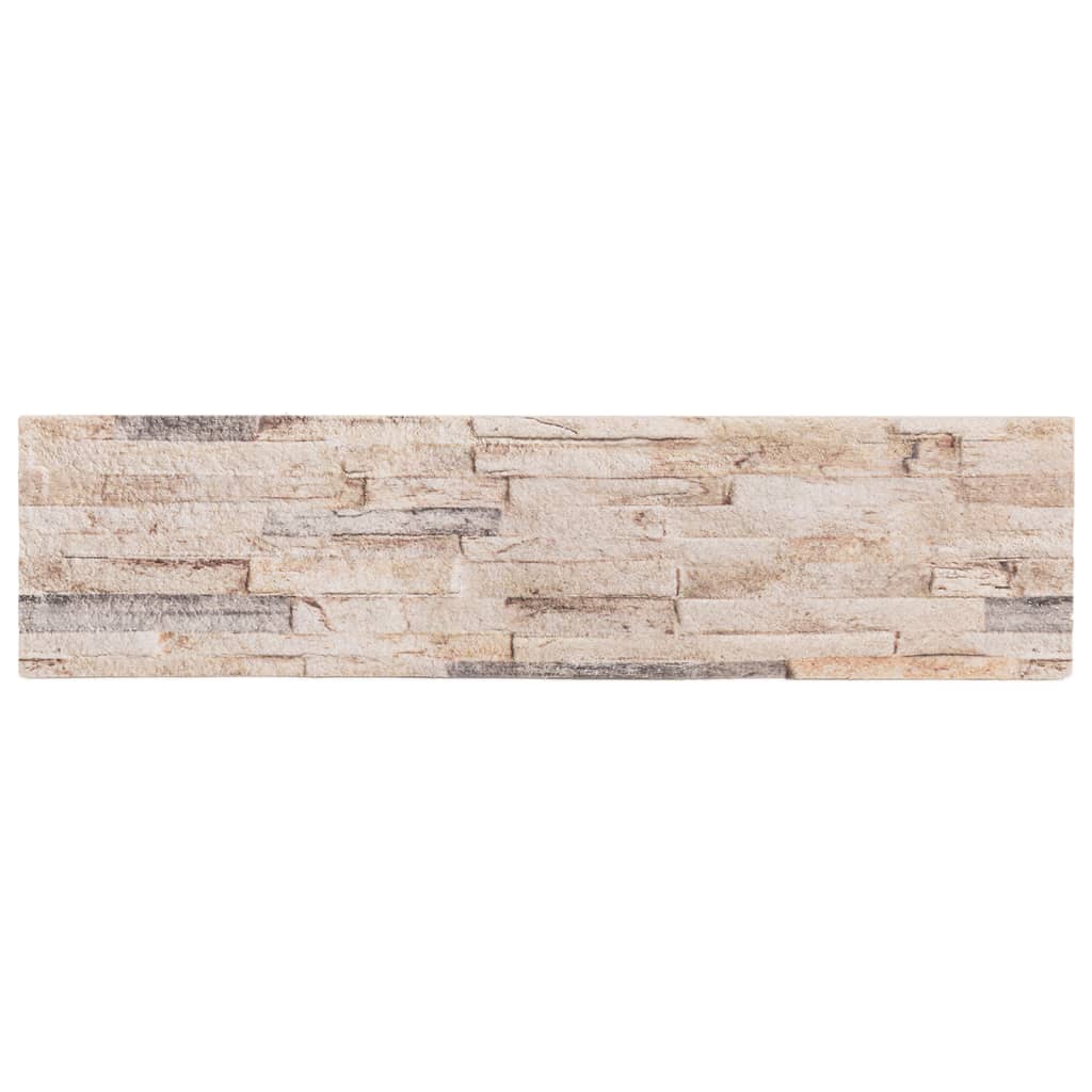 Pannelli Murali 3D 14 pz Bianco e Rosso 100x25 cm EPS