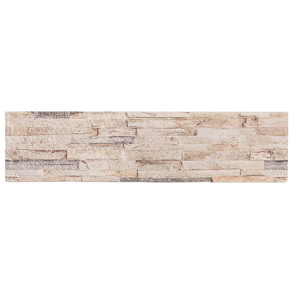 Pannelli Murali 3D 14 pz Bianco e Rosso 100x25 cm EPS