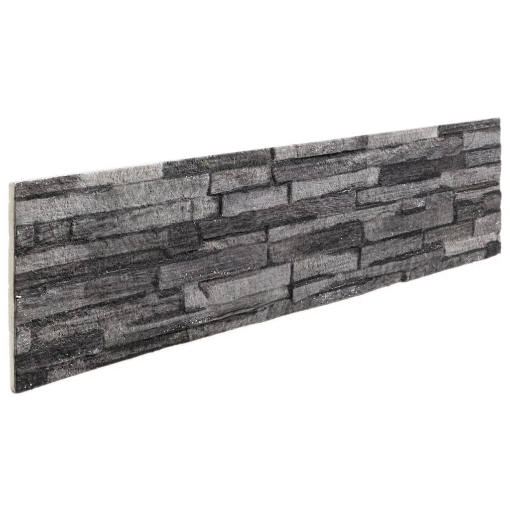 Pannelli Murali 3D 14 pz Antracite 100x25 cm EPS