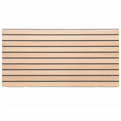 Pannelli Murali 3D 5 pz Marrone 100x50 cm EPS