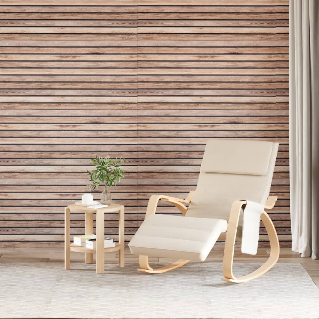 Pannelli Murali 3D 5 pz Marrone Chiaro 100x50 cm EPS
