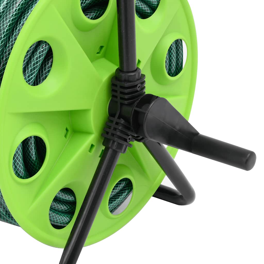 Avvolgitubo Autonomo Verde con Set Raccordi Tubo 0,75" 20 m PVC