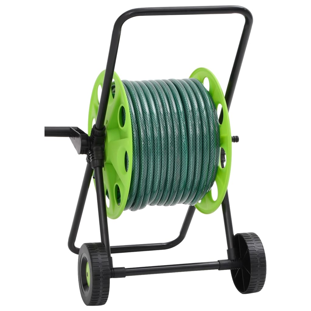 Carrello Avvolgitubo Giardino con Tubo 50 m PVC
