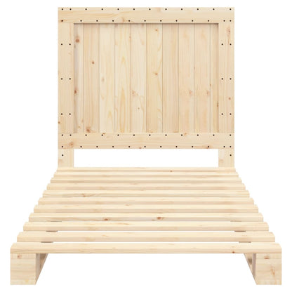 Giroletto con Testiera 100x200 cm Legno Massello di Pino