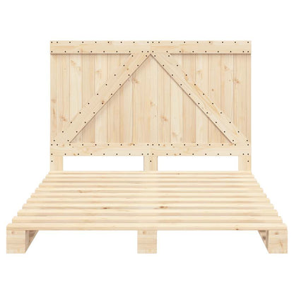 Giroletto con Testiera 140x200 cm in Legno Massello di Pino