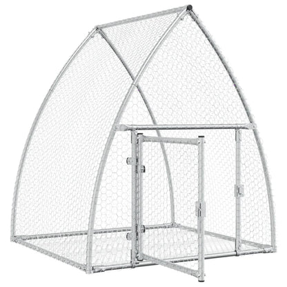 Conigliera Argento 100x105x120 cm in Acciaio Zincato