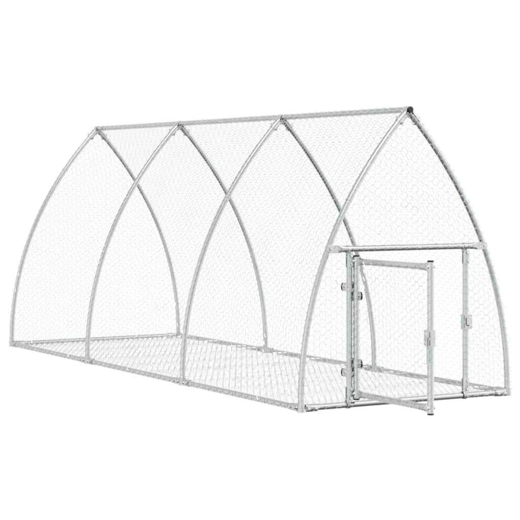 Conigliera Argento 300x105x120 cm in Acciaio Zincato