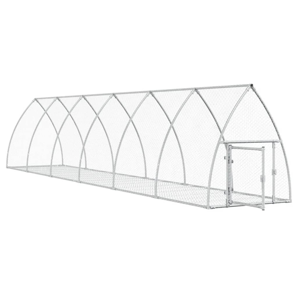 Conigliera Argento 600x105x120 cm in Acciaio Zincato