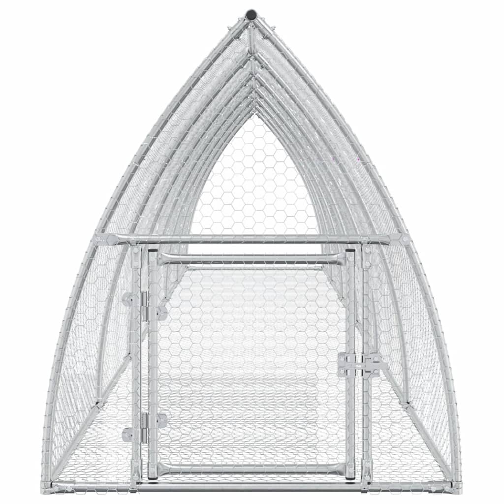 Conigliera Argento 600x105x120 cm in Acciaio Zincato