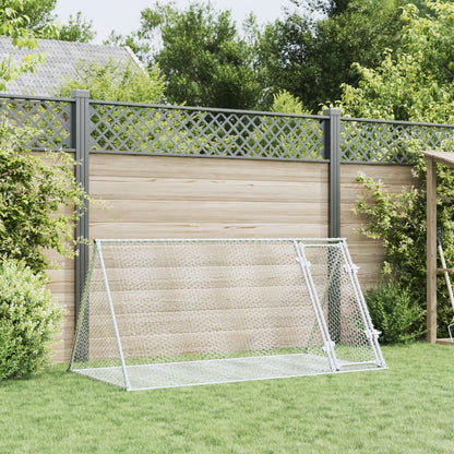 Conigliera Argento 200x105x91 cm in Acciaio Zincato