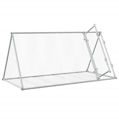 Conigliera Argento 200x105x91 cm in Acciaio Zincato