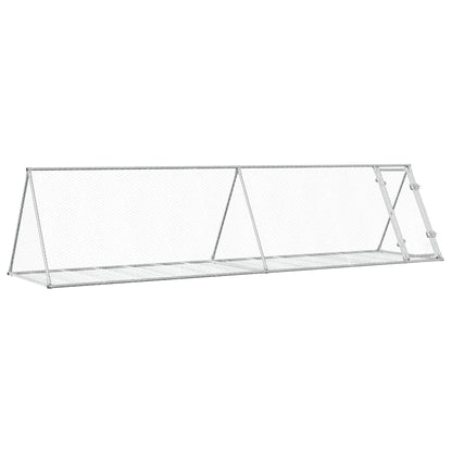 Conigliera Argento 400x105x91 cm in Acciaio Zincato