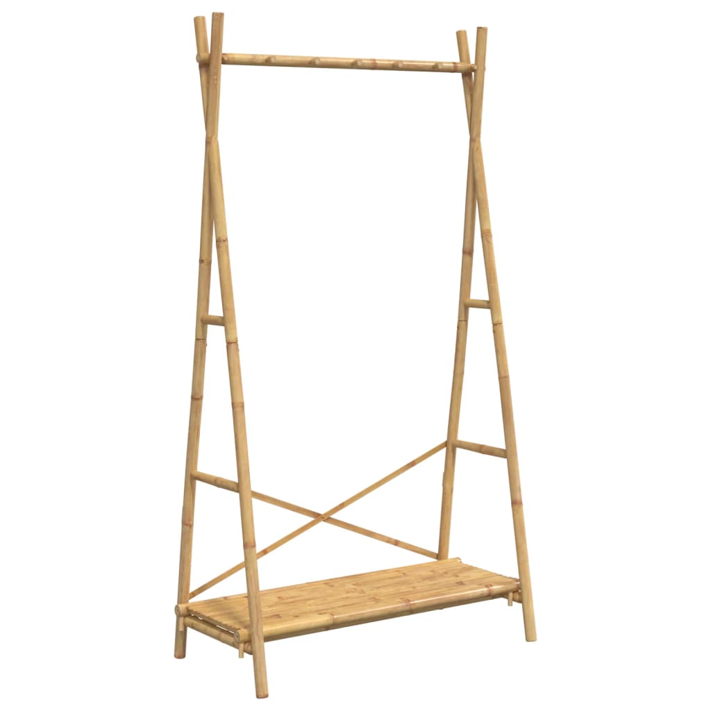 Appendiabiti con Ripiano 102x50x190 cm in BambÃƒÂ¹