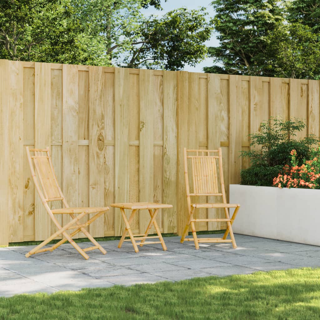 Sedie da Giardino Pieghevoli 2 pz 46x66x99 cm in BambÃ¹
