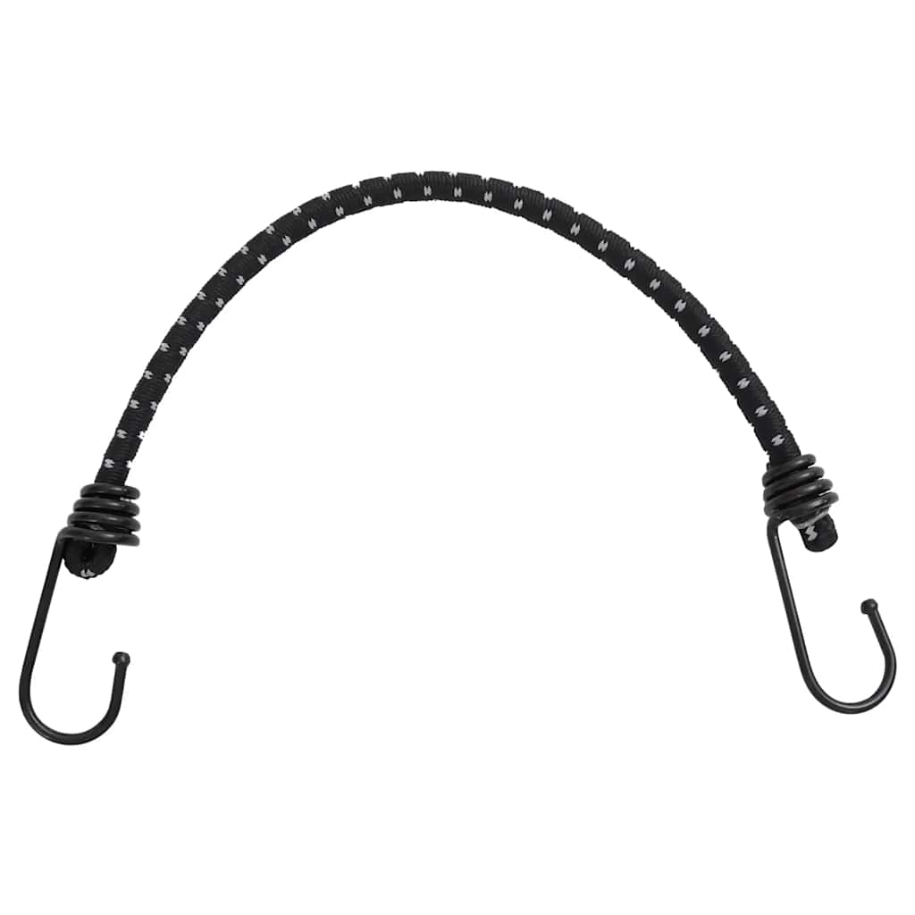 Corde Elastiche con Strisce Riflettenti e Ganci 10 pz 46 cm