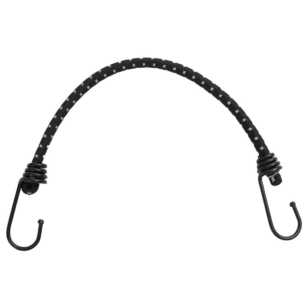 Corde Elastiche con Strisce Riflettenti e Ganci 50 pz 46 cm