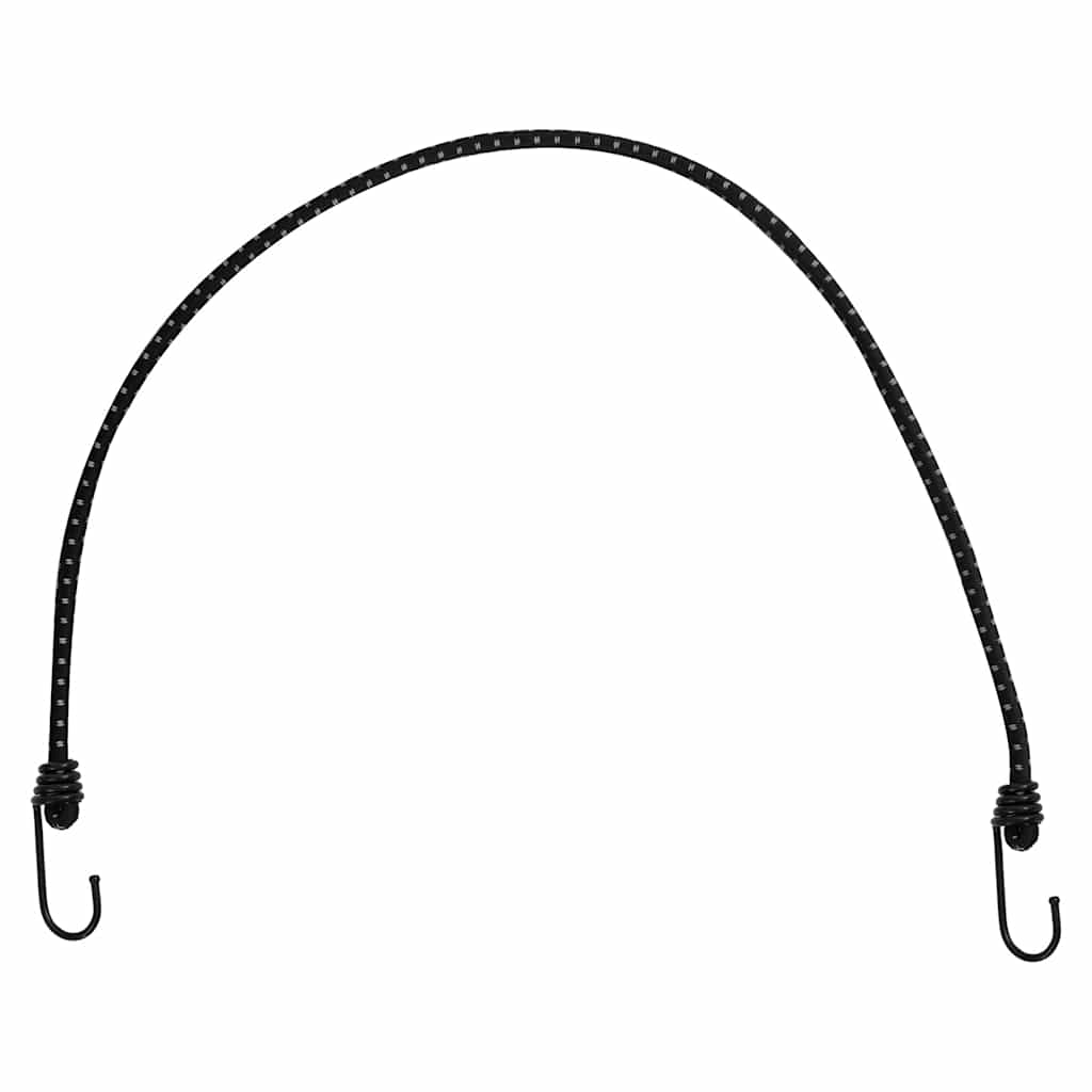 Corde Elastiche con Strisce Riflettenti e Ganci 10 pz 88 cm