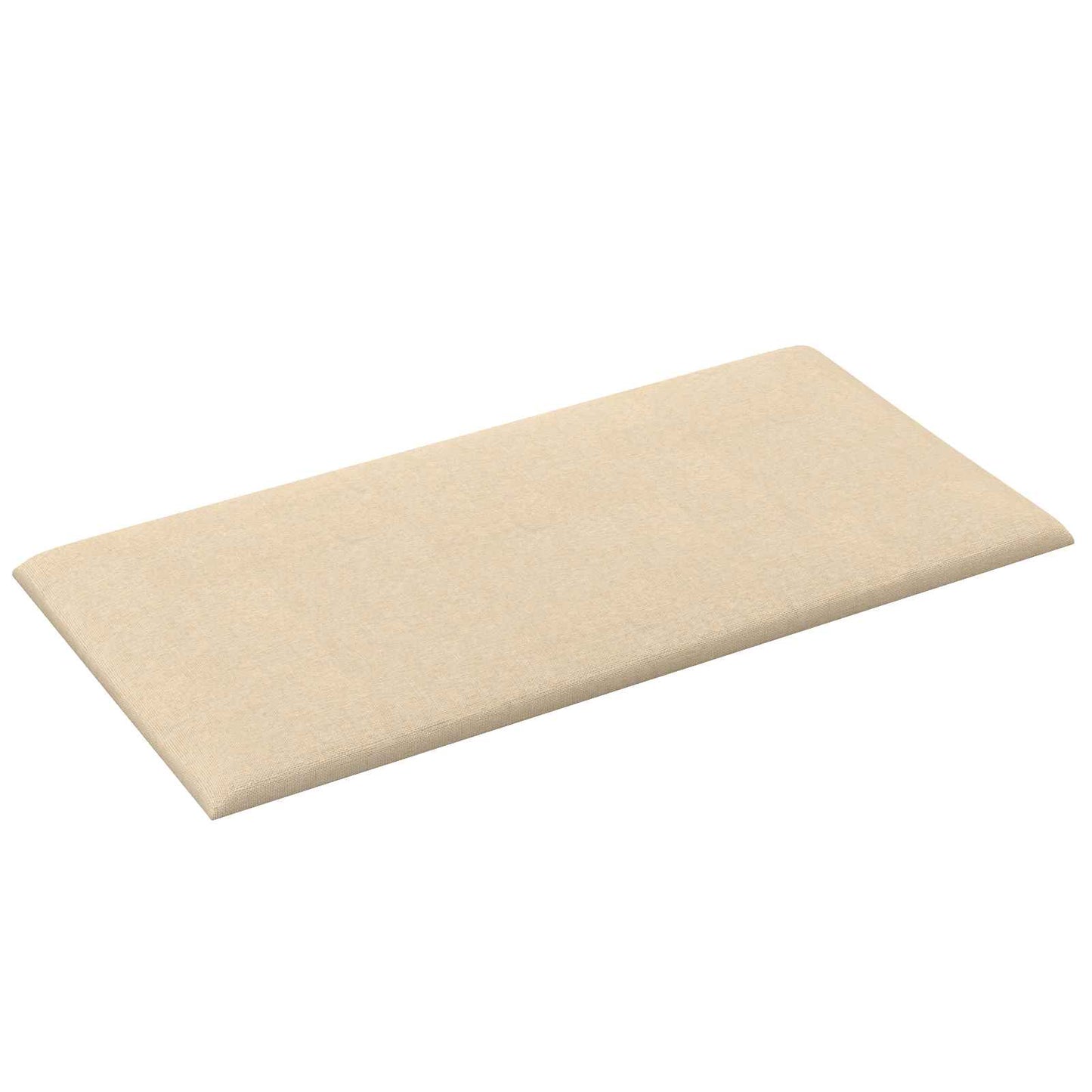Testiera da Parete 12 pcs Crema 30 x 15 cm Tessuto