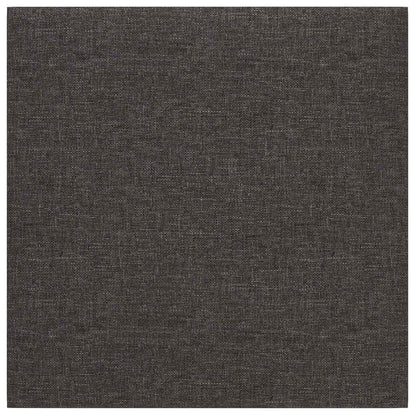 Testiera da Parete 12 pcs Grigio scuro 30 x 30 cm Tessuto