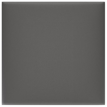 Testiera da Parete 12 pcs Grigio 30 x 30 cm Tessuto