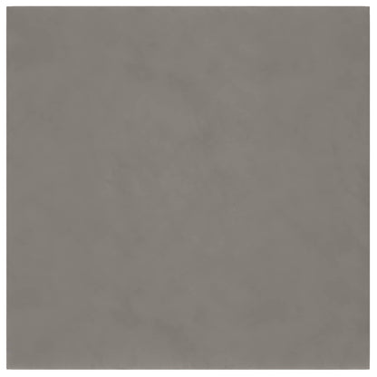 Testiera da Parete 12 pcs Grigio chiaro 30 x 30 cm Velluto