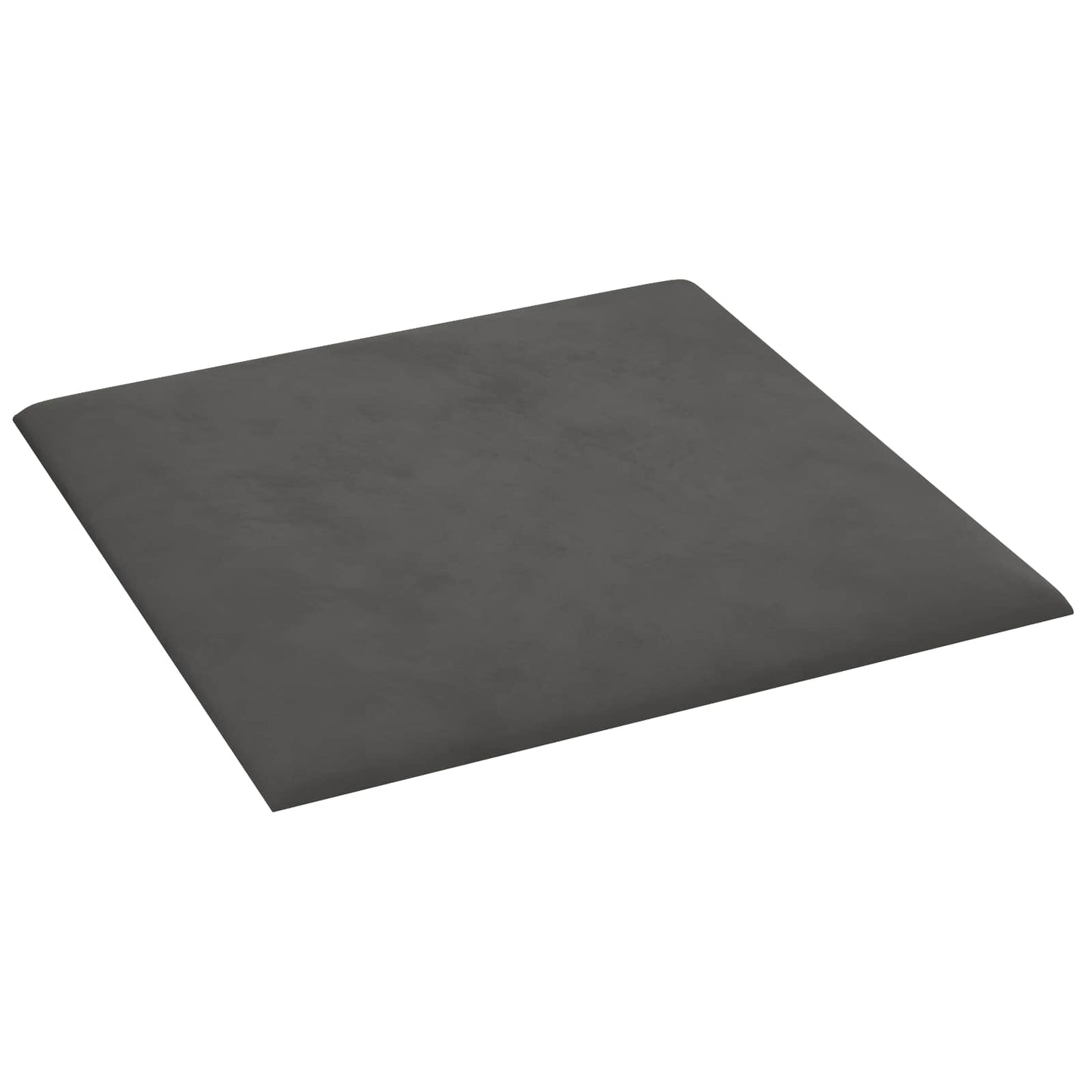 Testiera da Parete 12 pcs Grigio scuro 30 x 30 cm Velluto