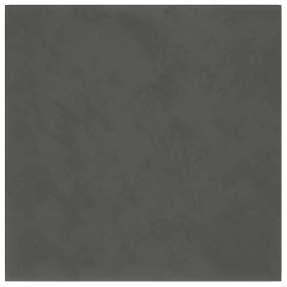 Testiera da Parete 12 pcs Grigio scuro 30 x 30 cm Velluto