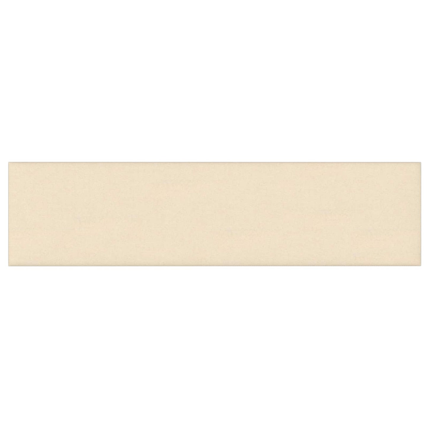 Testiera da Parete 12 pcs Crema 60 x 15 cm Tessuto