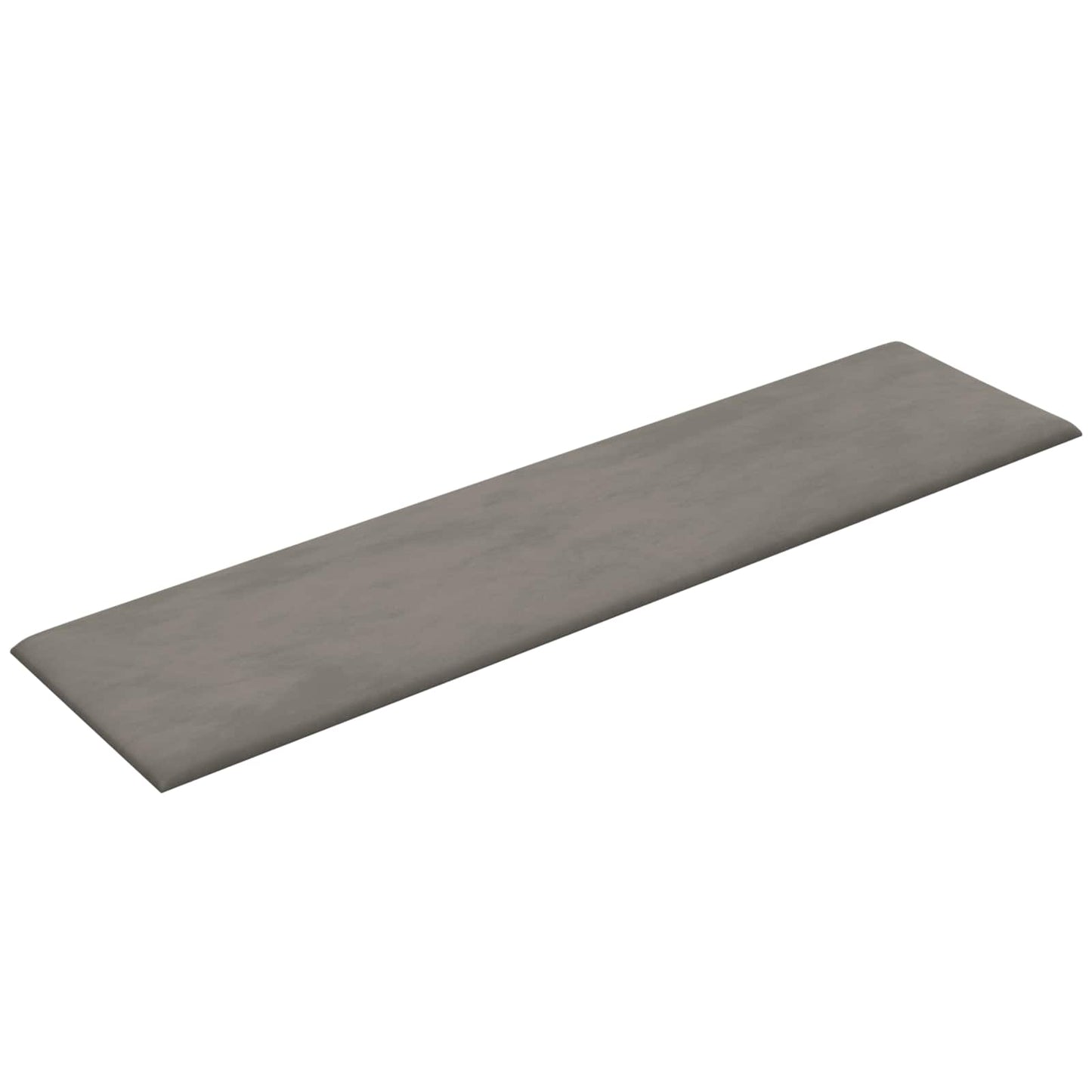Testiera da Parete 12 pcs Grigio chiaro 60 x 15 cm Velluto