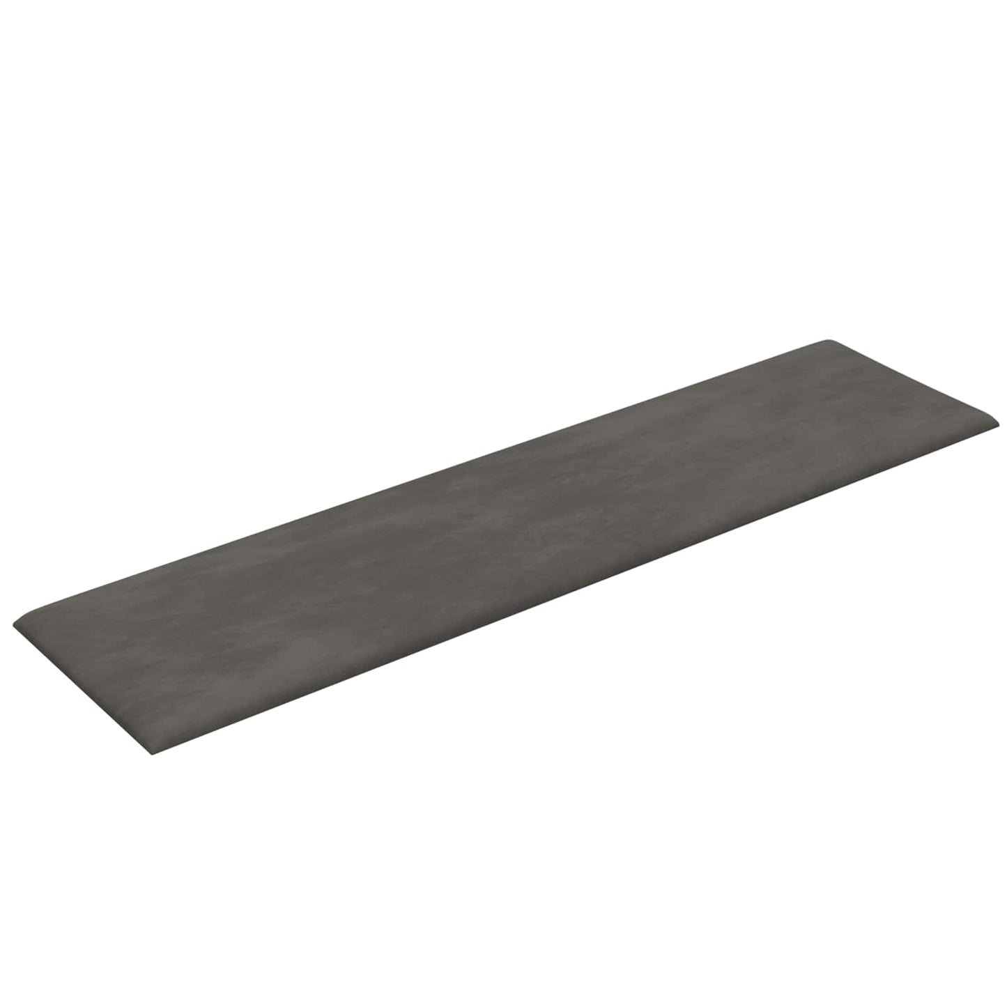 Testiera da Parete 12 pcs Grigio scuro 60 x 15 cm Velluto