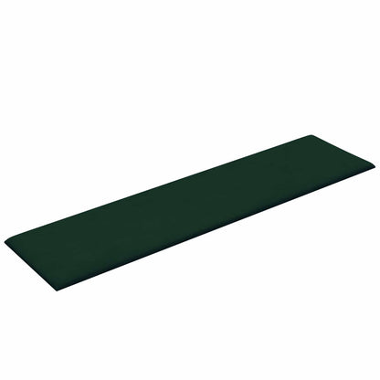 Testiera da Parete 12 pcs Verde Scuro 60 x 15 cm Velluto