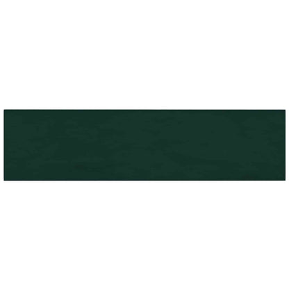 Testiera da Parete 12 pcs Verde Scuro 60 x 15 cm Velluto