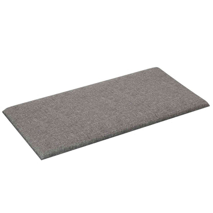 Testiera da Parete 12 pcs Grigio chiaro 60 x 30 cm Tessuto